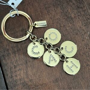 Coach Letters Charm Mix Key Fob F69939 NWT